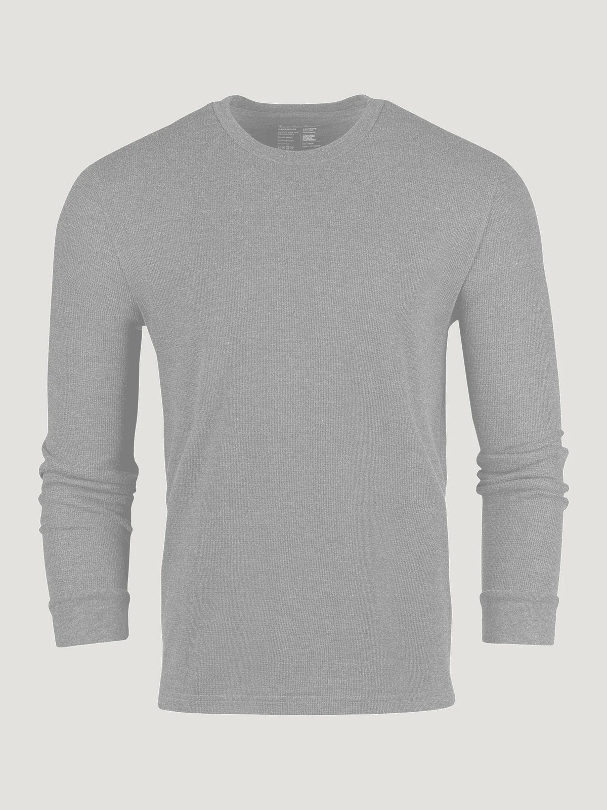 Heather Grey Thermal Long Sleeve Crew