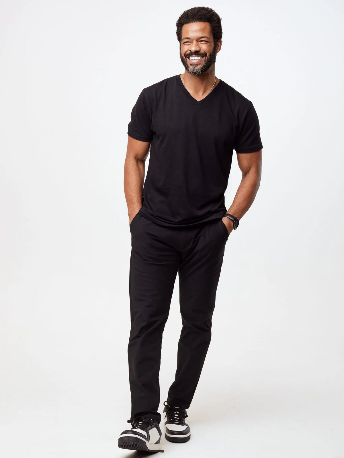 All Black V-Neck 3-Pack