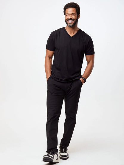 All Black V-Neck 3-Pack