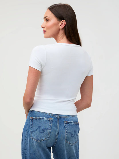 White Ribbed Tee & Tank 2-Pack