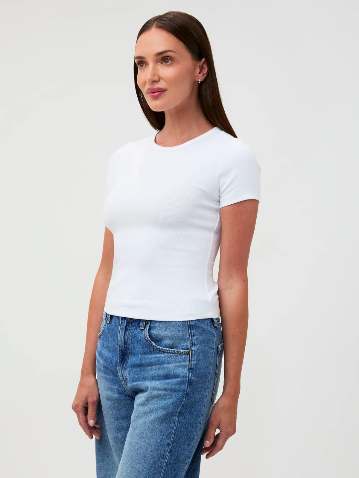 White Ribbed Tee & Tank 2-Pack