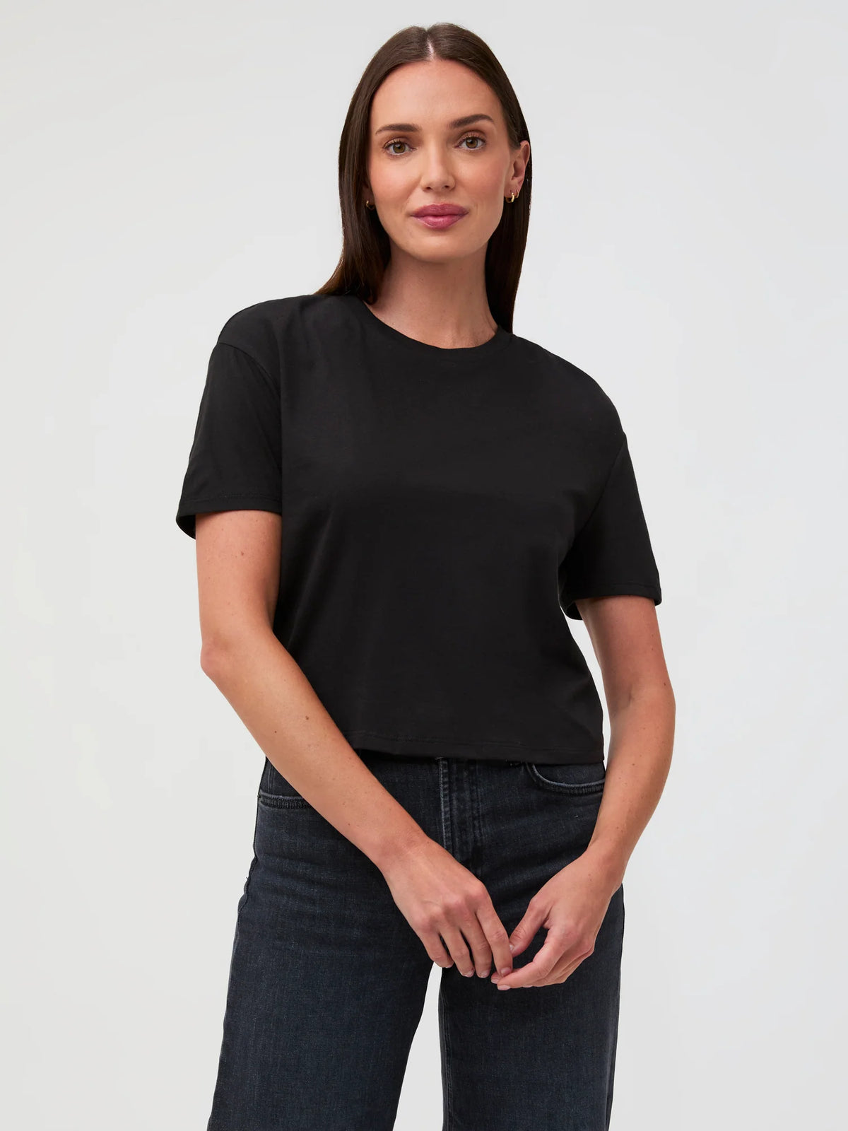 Black Boxy Tee
