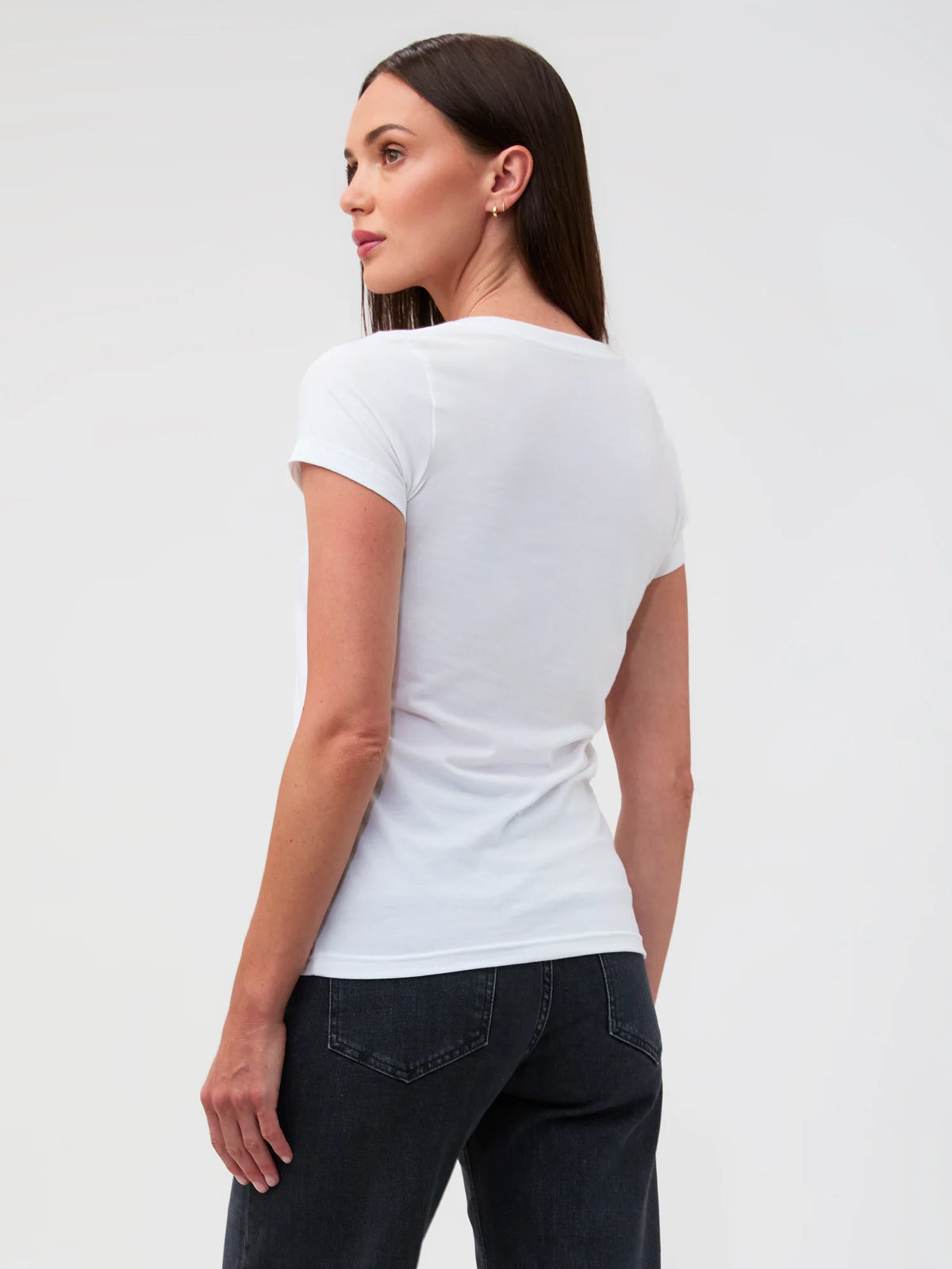White Everyday V-Neck Tee