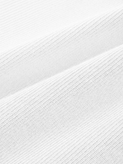 White Ribbed Tee & Tank 2-Pack