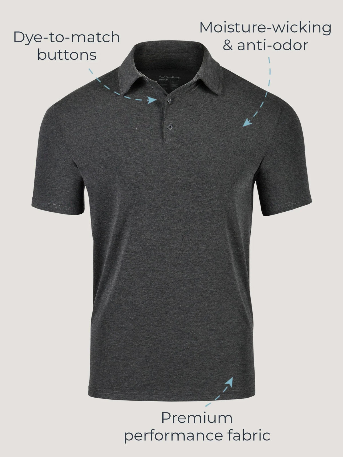 All Black Performance Cool Polo 3-Pack
